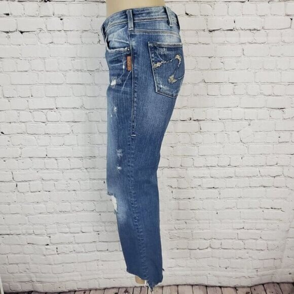 Silver Audrey Distressed Raw Hem Jeans 31 - Picture 5 of 15